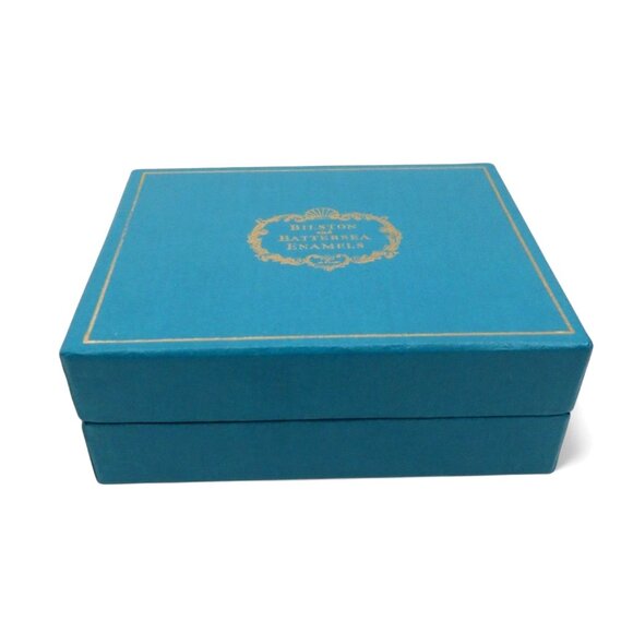 BILSTON And BATTERSEA Enamel Silver Jubilee Box England Vintage Limited Edition - Picture 10 of 10